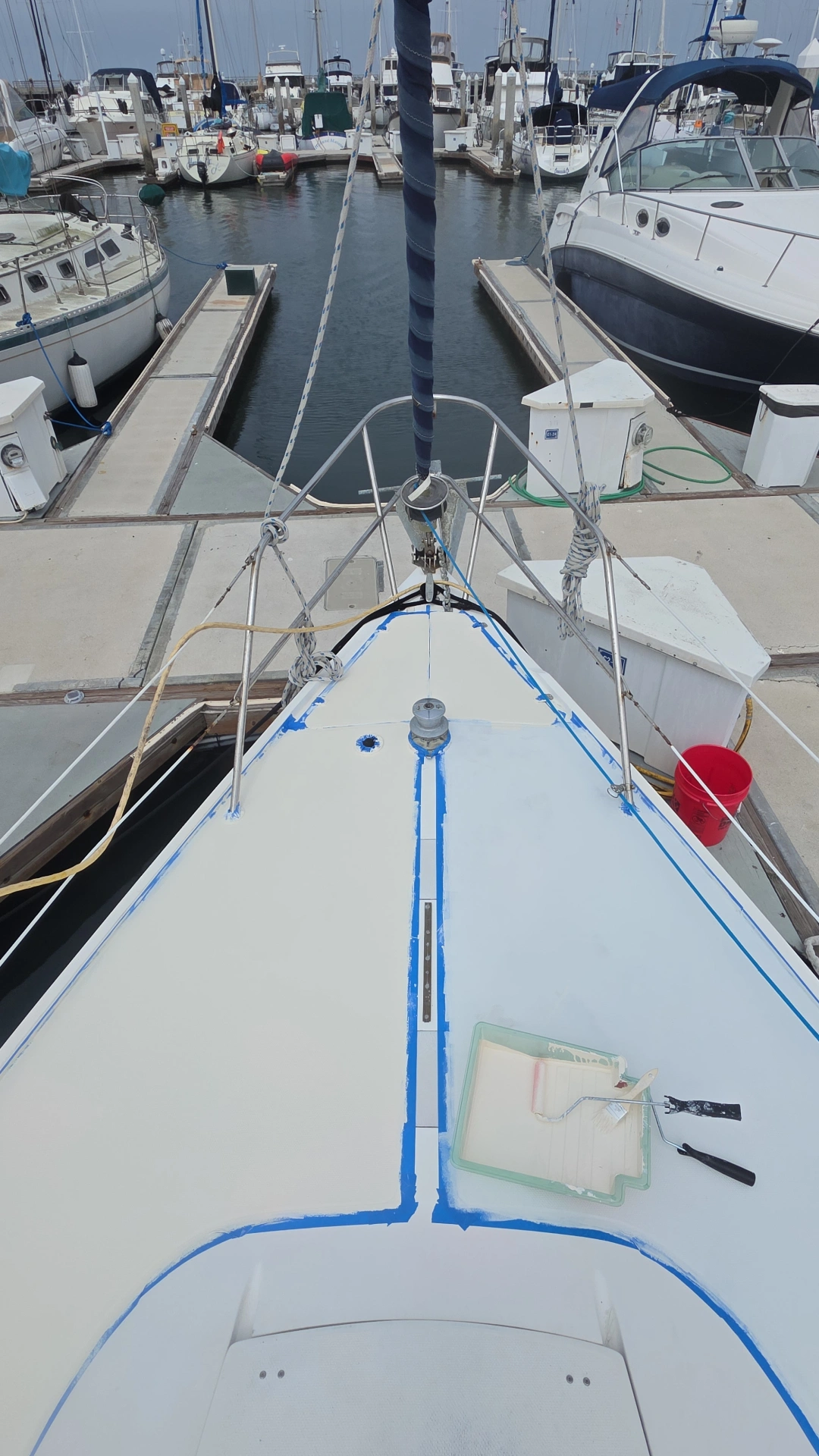Nonskid Deck Painting — before